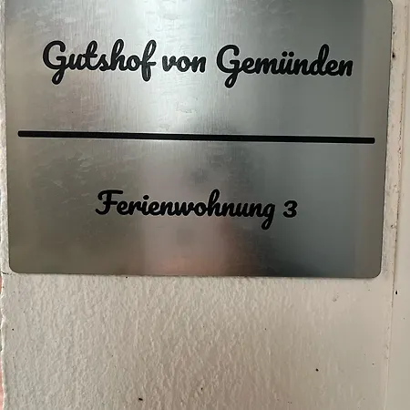 Gutshof Von Gemünden 3 Apartment *